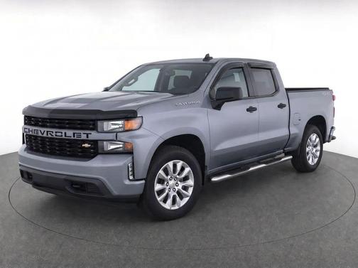 Satin Steel Metallic 2021 Chevrolet Silverado 1500 Custom