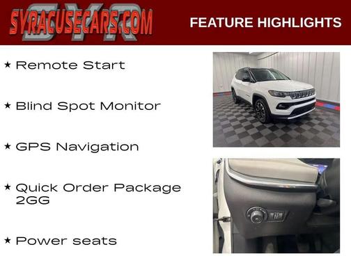 Bright White Clearcoat 2022 Jeep Compass Limited