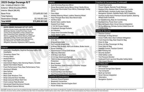 2025 Dodge Durango R/T