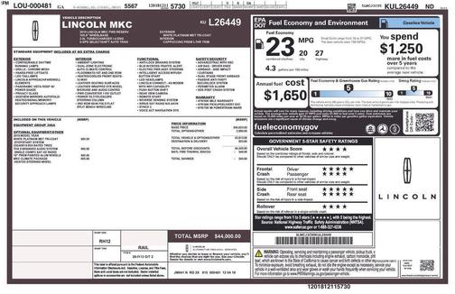 White Platinum Metallic Tri-Coat 2019 Lincoln MKC Reserve