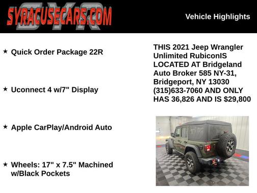 Sarge Green Clearcoat 2021 Jeep Wrangler Unlimited Rubicon