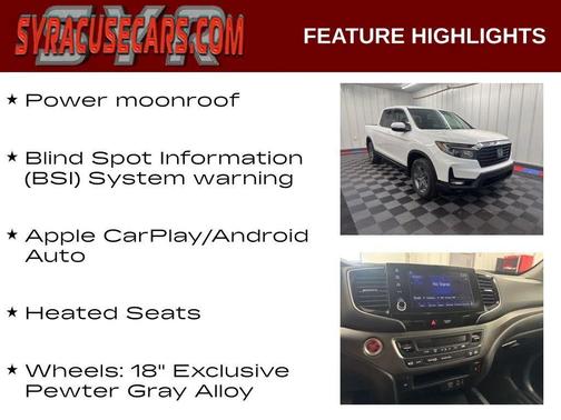 Platinum White Pearl 2023 Honda Ridgeline RTL