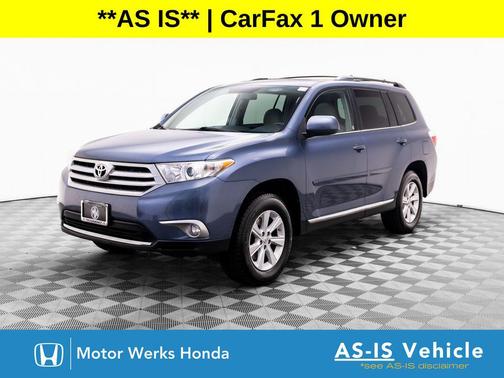 Shoreline Blue Pearl 2012 Toyota Highlander SE