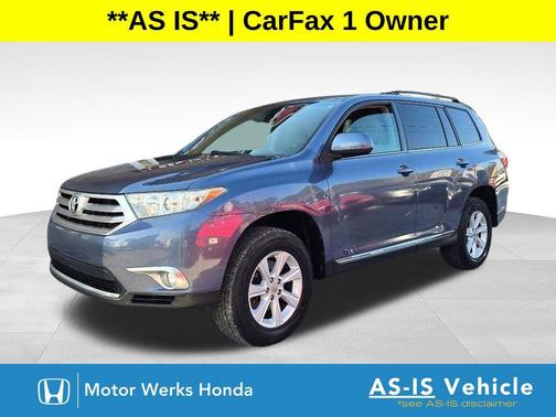Shoreline Blue Pearl 2012 Toyota Highlander SE