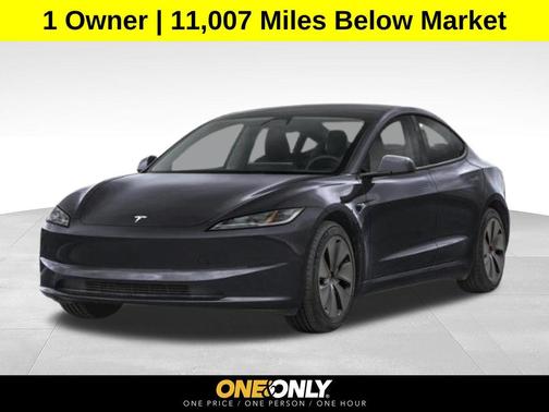 Stealth Grey 2025 Tesla Model 3 Long Range