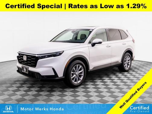 Platinum White Pearl 2023 Honda CR-V EX