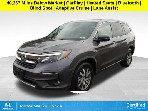 Modern Steel Metallic 2021 Honda Pilot AWD EX