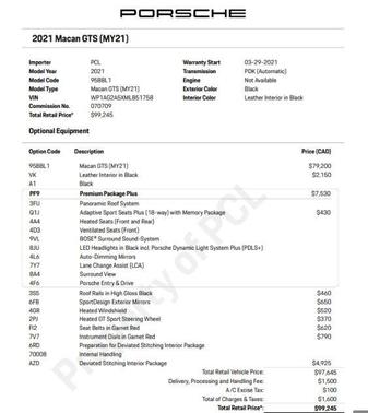 2021 Porsche Macan GTS