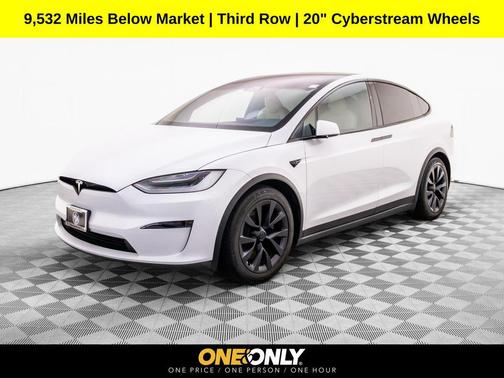 Pearl White Multi-Coat 2022 Tesla Model X Dual Motor All-Wheel Drive