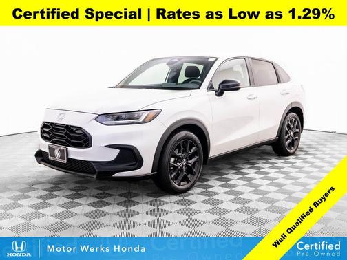 Platinum White Pearl 2024 Honda HR-V Sport