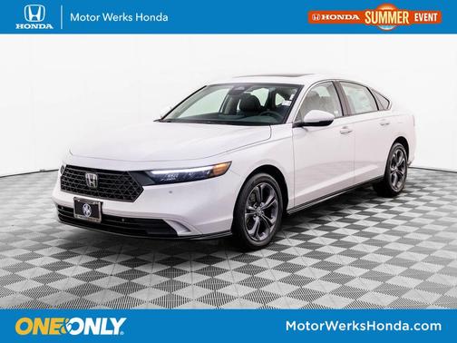 Platinum White Pearl 2026 Honda Accord Hybrid EX-L