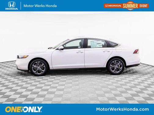 Platinum White Pearl 2026 Honda Accord Hybrid EX-L