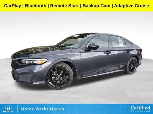 Meteorite Gray Metallic 2025 Honda Civic Sport