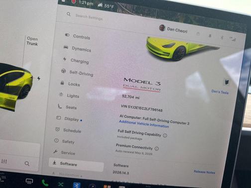 Solid Black 2020 Tesla Model 3 Performance