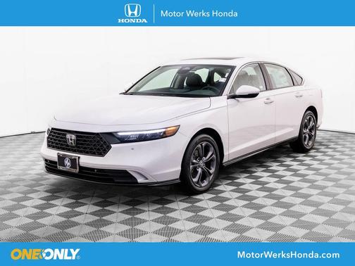 Platinum White Pearl 2026 Honda Accord Hybrid EX-L