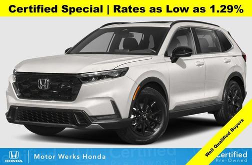 Platinum White Pearl 2023 Honda CR-V Hybrid Sport AWD