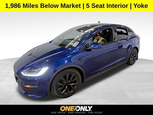 Deep Blue Metallic 2022 Tesla Model X Dual Motor All-Wheel Drive