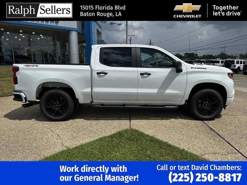Summit White 2026 Chevrolet Silverado 1500 Custom