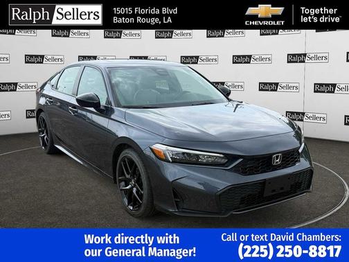 Gray 2025 Honda Civic Hybrid Sport