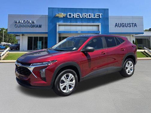 Crimson Metallic 2025 Chevrolet Trax LS