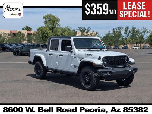 Bright White Clearcoat 2026 Jeep Gladiator Willys 4x4