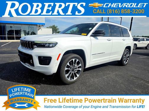 Bright White Clearcoat 2023 Jeep Grand Cherokee L Overland