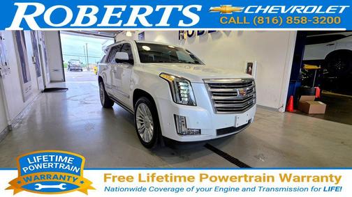 Crystal White Tricoat 2019 Cadillac Escalade Platinum