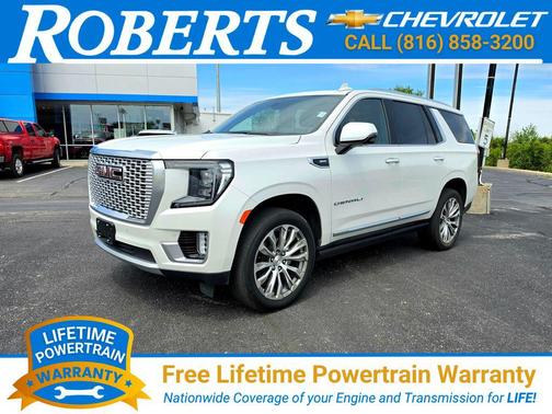 White Frost Tricoat 2021 GMC Yukon Denali