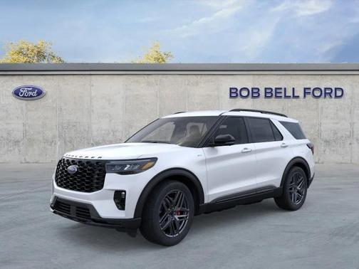 Star White Metallic Tri-Coat 2026 Ford Explorer ST-Line