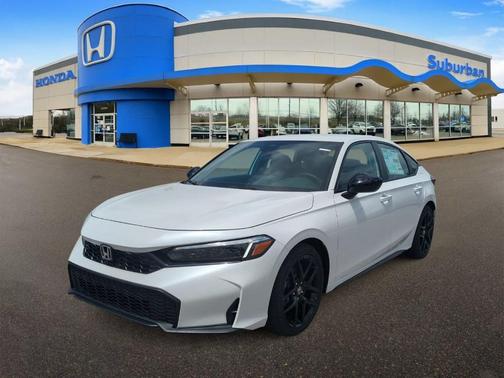 Platinum White Pearl 2026 Honda Civic Sport