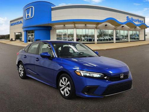 Aegean Blue Metallic 2023 Honda Civic LX