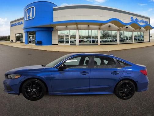 Aegean Blue Metallic 2023 Honda Civic Sport