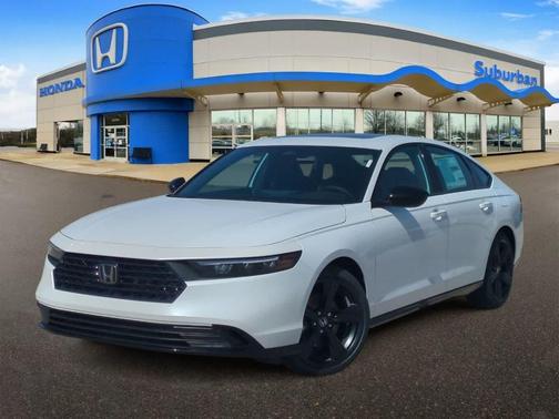 Platinum White Pearl 2026 Honda Accord Hybrid Sport-L