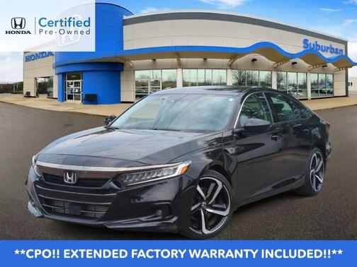 Crystal Black Pearl 2022 Honda Accord Sport SE