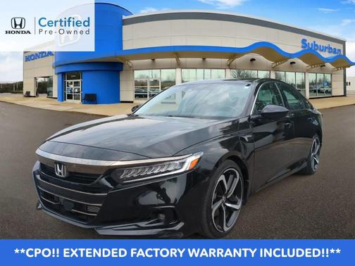 Crystal Black Pearl 2022 Honda Accord Sport SE