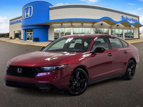 Radiant Red Metallic 2024 Honda Accord Hybrid Sport-L