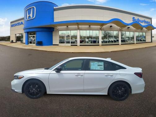 Platinum White Pearl 2026 Honda Civic Sport