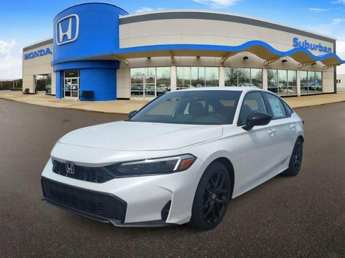 Platinum White Pearl 2026 Honda Civic Sport