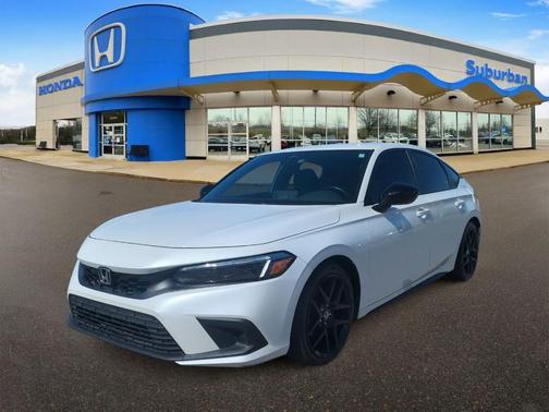 Platinum White Pearl 2024 Honda Civic Sport