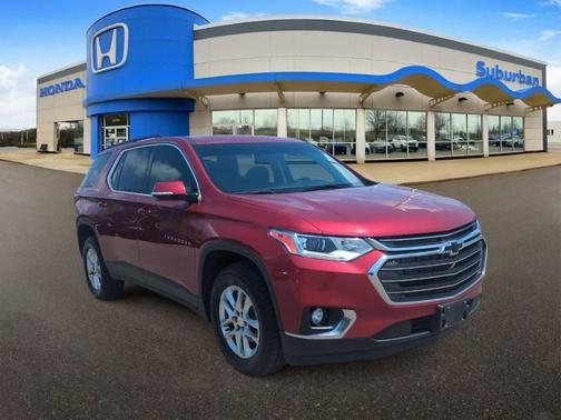 Cajun Red Tintcoat 2020 Chevrolet Traverse LT Cloth