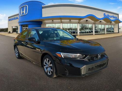 Crystal Black Pearl 2026 Honda Civic LX