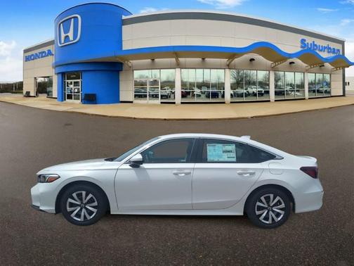 Platinum White Pearl 2026 Honda Civic LX