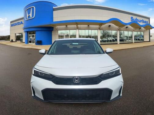 Platinum White Pearl 2026 Honda Civic LX