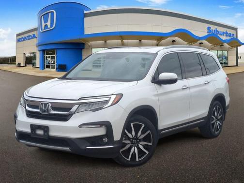 Platinum White Pearl 2021 Honda Pilot Touring 8-Passenger