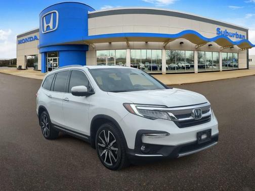 Platinum White Pearl 2021 Honda Pilot Touring 8-Passenger