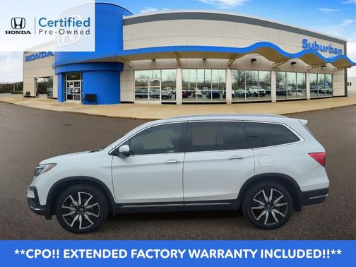 Platinum White Pearl 2021 Honda Pilot Touring 8-Passenger