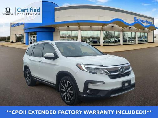 Platinum White Pearl 2021 Honda Pilot Touring 8-Passenger