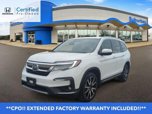 Platinum White Pearl 2021 Honda Pilot Touring 8-Passenger