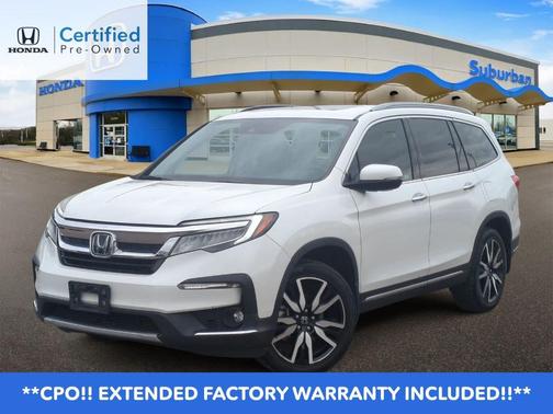 Platinum White Pearl 2021 Honda Pilot Touring 8-Passenger