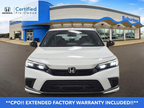 Platinum White Pearl 2024 Honda Civic Sport
